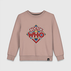 Свитшот хлопковый детский Doctor Who, цвет: пыльно-розовый