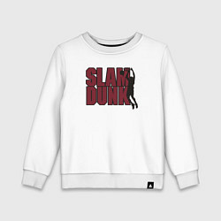 Свитшот хлопковый детский Slam dunk basketball, цвет: белый