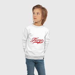 Свитшот хлопковый детский Fargo, цвет: белый — фото 2