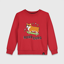 Свитшот хлопковый детский Hardcorg, цвет: красный