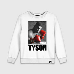 Свитшот хлопковый детский Mike Tyson, цвет: белый