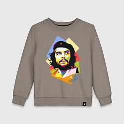 Свитшот хлопковый детский Che Guevara Art, цвет: утренний латте