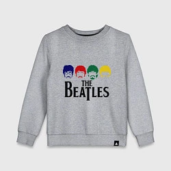 Свитшот хлопковый детский The Beatles Heads, цвет: меланж
