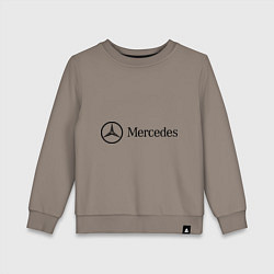 Свитшот хлопковый детский Mercedes Logo, цвет: утренний латте