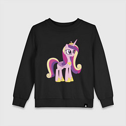 Свитшот хлопковый детский Принцесса Каденс, цвет: черный