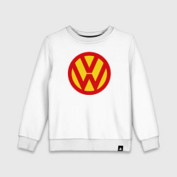 Свитшот хлопковый детский Super Volkswagen, цвет: белый