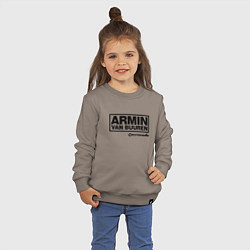 Свитшот хлопковый детский Armin van Buuren, цвет: утренний латте — фото 2