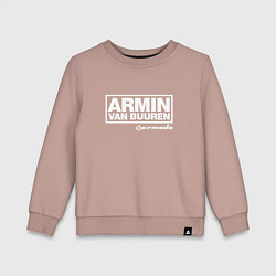 Свитшот хлопковый детский Armin van Buuren, цвет: пыльно-розовый