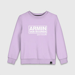 Свитшот хлопковый детский Armin van Buuren, цвет: лаванда