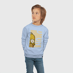 Свитшот хлопковый детский Homer Doh!, цвет: мягкое небо — фото 2
