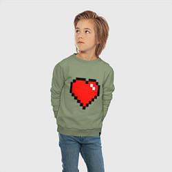 Свитшот хлопковый детский Minecraft Lover, цвет: авокадо — фото 2