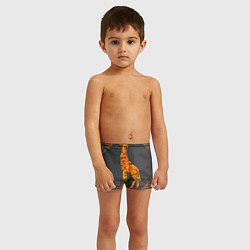 Плавки для мальчика Жираф из листьев, цвет: 3D-принт — фото 2