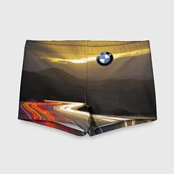 Плавки для мальчика BMW Night route, цвет: 3D-принт