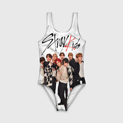 Купальник для девочки Stray Kids white background, цвет: 3D-принт