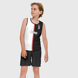 Майка-безрукавка детская Форма Ronaldo, цвет: 3D-черный — фото 2