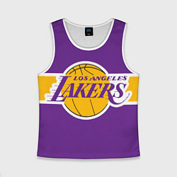 Майка-безрукавка детская LA Lakers NBA, цвет: 3D-белый