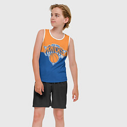 Майка-безрукавка детская Нью-Йорк Никс НБА, цвет: 3D-белый — фото 2