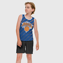 Майка-безрукавка детская Нью-Йорк Никс - НБА, цвет: 3D-белый — фото 2