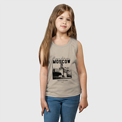 Майка детская хлопок Moscow Kremlin 1147, цвет: миндальный — фото 2