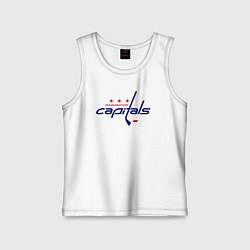 Майка детская хлопок Washington Capitals, цвет: белый