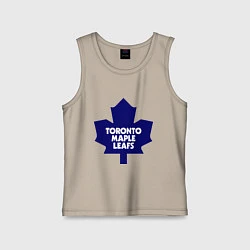 Майка детская хлопок Toronto Maple Leafs, цвет: миндальный