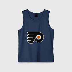 Майка детская хлопок Philadelphia Flyers, цвет: тёмно-синий
