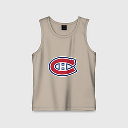 Майка детская хлопок Montreal Canadiens, цвет: миндальный