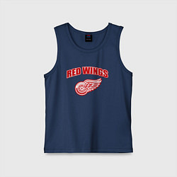Майка детская хлопок Detroit Red Wings, цвет: тёмно-синий
