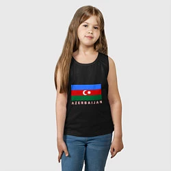 Майка детская хлопок Азербайджан, цвет: черный — фото 2