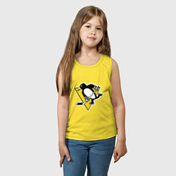 Майка детская хлопок Pittsburgh Penguins, цвет: желтый — фото 2