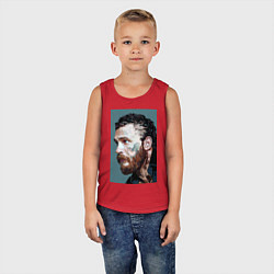 Майка детская хлопок Том Харди Ван Гога, цвет: красный — фото 2