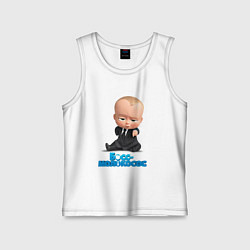 Майка детская хлопок Boss Baby, цвет: белый