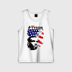 Майка детская хлопок Mike Tyson: USA Boxing, цвет: белый