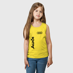 Майка детская хлопок Audi Style, цвет: желтый — фото 2