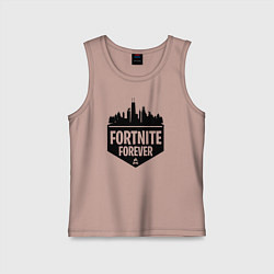 Майка детская хлопок Fortnite Forever, цвет: пыльно-розовый