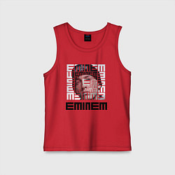 Майка детская хлопок Eminem labyrinth, цвет: красный