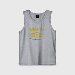 Майка детская хлопок Vault Tec, цвет: меланж