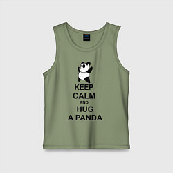 Детская майка Keep Calm & Hug A Panda
