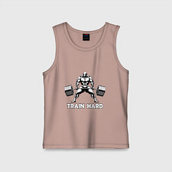 Детская майка Train hard тренируйся усердно