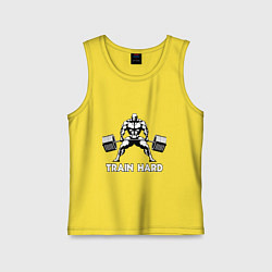 Детская майка Train hard тренируйся усердно