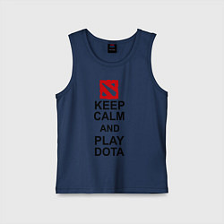 Детская майка Keep Calm & Play Dota