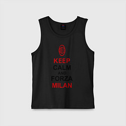 Детская майка Keep Calm & Forza Milan