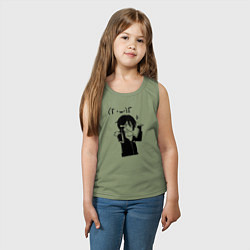 Майка детская хлопок Бездомный Бог, цвет: авокадо — фото 2