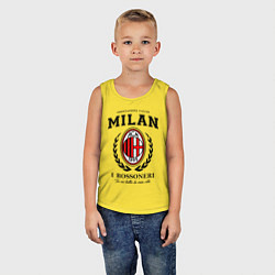 Майка детская хлопок Milan: I Rossoneri, цвет: желтый — фото 2