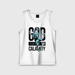 Майка детская хлопок God of Calamity, цвет: белый