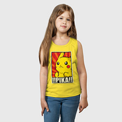 Майка детская хлопок Pikachu: Pika Pika, цвет: желтый — фото 2