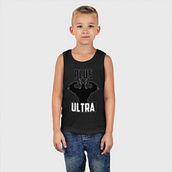 Майка детская хлопок PLUS ULTRA черный, цвет: черный — фото 2