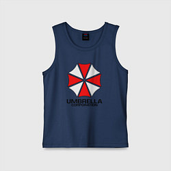 Майка детская хлопок UMBRELLA CORP, цвет: тёмно-синий