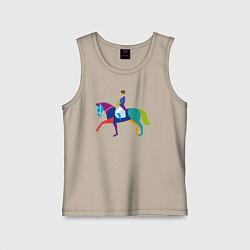 Детская майка Всадник на коне