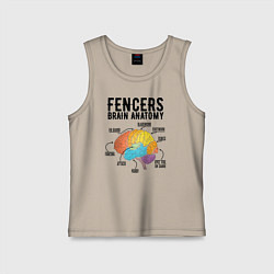 Детская майка Fences Brain Anatomy